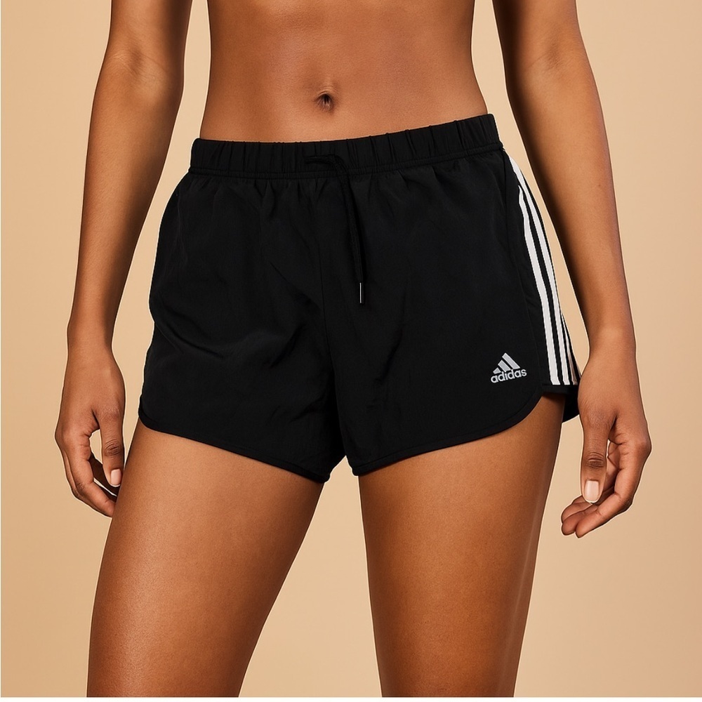 Adidas Women's Black and White Athletic Shorts Response Climalite Size 12